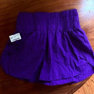 TCEC High Waist Purple Shorts